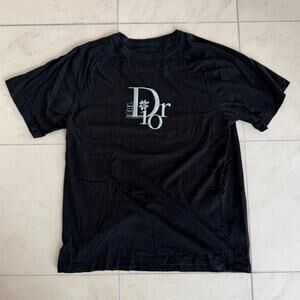 Dior x ERL Black Logo Graphic T-Shirt XL Made in Italy